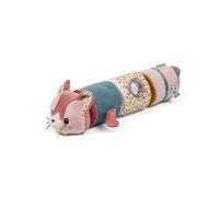 Lilliputiens Rouleau sonore Jeanne Soundroll Teddy 4-en-1 avec hochets et cylindres Rose dès 6 mois