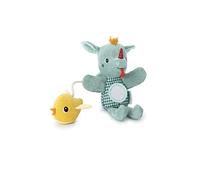 Lilliputiens, Joe Marionnette d'Activités, Dès 6 Mois | Marionnette Peluche et Oiseau Suspendu, Son de Clochette dans la Tête et Miroir sur le Ventre, Miroir à Explorer