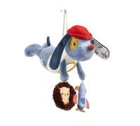 LILLIPUTIENS, Jules Le Chien, Peluche d’Éveil Bébé à Suspendre, Dès 3 Mois | Jouet d'Éveil à Suspendre pour Cosy, Pousette, Voiture, Arche d'Éveil avec 3 Activités Sensorielles, Cadeau Naissance Bébé