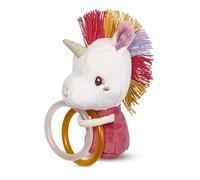 LILLIPUTIENS - Lena la Licorne - Hochet Anneaux - Rose - 11cm - Dès 3 Mois - 83610