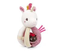 LILLIPUTIENS - Lena la Licorne - Hochet - Poignées - Rose et Blanc - 21 cm - Dès 6 Mois - 83858