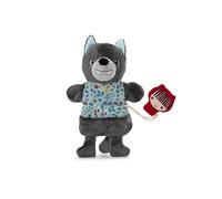 Lilliputiens – Marionnette à main Louis le Loup – Jouet interactif dès 2 ans – Gris