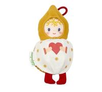 LILLIPUTIENS - Lutin de Noel - Boule Réversible - Décoration - Phosphorescent - Blanc et Ocre - 11 cm - Dès 2 Ans - 83657