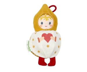 LILLIPUTIENS - Lutin de Noel - Boule Réversible - Décoration - Phosphorescent - Blanc et Ocre - 11 cm - Dès 2 Ans - 83657