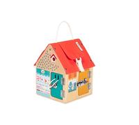 Lilliputiens Maison d'apprentissage en bois – 6 systèmes de fermetures – dès 3 ans – 83263