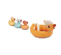 Lilliputiens Jouet Maman Canard et ses Canetons Magnétiques Orange Enfants