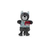 Lilliputiens – Marionnette à main Louis le Loup – Jouet interactif dès 2 ans – Gris