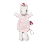 LILLIPUTIENS - Marionnette Doudou Phosphorescent - Lena La Licorne - Jouet Doux pour Sommeil Serein - Boucle Attache-tétine Intégrée - Cadeau de Naissance Malin & Mignon - 83615