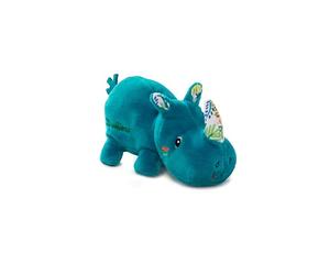 LILLIPUTIENS - Mini Personnage Marius Le rhinocéros - Peluche en Tissu Douce et Mignonne pour Enfants - Stimule la motricité Fine et l’Imagination - Jouet éducatif collectionnable dès 2 Ans - 83136