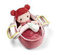 Lilliputiens, Mio, Poupon Nomade en Tissu 21 cm avec Couffin et Biberon | Couffin en Tissu à Poignées, Biberon et Couverture, Poupon Nomade pour Jeu d’Imitation, Dès 12 Mois, Lavable à 30 °C