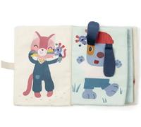 Lilliputiens, Nina, Livre Tactile Bébé et Sensoriel à Textures, Dès 9 Mois | Livre Sensoriel à Matières en Relief, Nina se Déguise avec les Détails de ses Amis Animaux, Éveil du Toucher, Lavable à 30°C