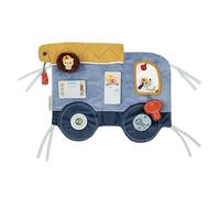 LILLIPUTIENS, Panneau de Découvertes et d'Activités en Tissu, Dès 3 Mois | S'accroche au Lit ou au Parc, Facile à Fixer, 6 Activités Sensorielles, Miroir, Clochette, Hochet à Billes, Bruit de Papier