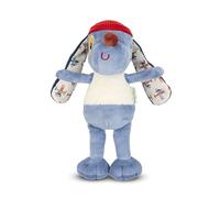 LILLIPUTIENS - Peluche Caline - Jules Le Chien - Peluche Bébé en Boite Cadeau - pour Maternité et Bapteme - Bleu - 18 cm - Dès La Naissance - 83625