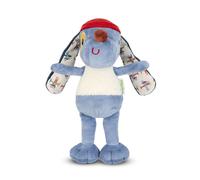 Lilliputiens Peluche Jules le Chien, boîte-cadeau câline Bleu 18 cm Dès la naissance