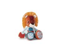 LILLIPUTIENS - Peluche d’activités Jack Le Lion - Hochet interactif pour bébés avec Miroir, grelot et Bruit Papier - Stimule Les Sens, la motricité et l’Imagination - Jouet éducatif dès 9 Mois