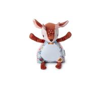 LILLIPUTIENS - Peluche d'Activités avec Grand Miroir Stella Le Faon - Mains Aimantées - Jouet d'éveil bébé Ultra Doux à Poser ou à Suspendre - Idéal Cadeau Naissance - Dès 6 Mois