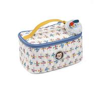 Lilliputiens - Trousse De Toilette Enfant Jules Le Chien - Compacte & Fun - Accessoire de Voyage - Imprimé Blanc & Bleu - 21 cm - Dès 2 Ans - 84494