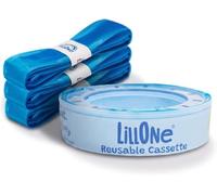 LillOne 3 Recharges et Sacs Poubelle Réutilisables Compatible avec Angelcare Classic, Litter Locker, Playtex Genie, Munchkin - Systèmes Poubelles à couches