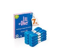 LillOne 8 Recharges UNIVERSELLLES Poubelles à Couches EXTRA LONGUES 7 Pli - Anti-Odeur - Compatibles avec Angelcare Tommee Tippee Twist & Click Simplee Tec LitterLocker et Autres - Lot de 8 Recharges