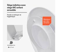 Lil'Loo siège de toilette amovible pour enfants | Antibactérien | Soft-Close | Jusqu'à 175 kg
