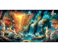 L'illusion du lac et de la Montagne Puzzle 1000 pièces Educa Cadeau Unique De l'art Décoration Jeu éduchatif Challenge Toy pour Adultes et Enfants à partir de 14 Ans 75x50cm/1000pcs
