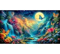 L'illusion du lac et de la Montagne Puzzle 1000 pièces Educa Cadeau Unique Décoration Intérieure Jeu éduchatif Challenge Toy pour Adultes et Enfants à partir de 14 Ans 38x26cm/1000pcs
