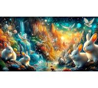 L'illusion du lac et de la Montagne Puzzle 1000 pièces Educa Divertissement créatif Décoration Intérieure Jeu éduchatif Challenge Toy pour Adultes et Enfants à partir de 14 Ans 38x52cm/1000pcs