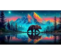 L'illusion du lac et de la Montagne Puzzle 1000 pièces Educa Jeu D'Intelligence Décoration Intérieure Jeu éduchatif Challenge Toy pour Adultes et Enfants à partir de 14 Ans 75x50cm/1000pcs