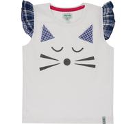 Lilly And Sid Cat Face Regular Fit T-Shirt Blanc 5-6 (XS) Female