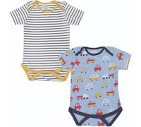 Lilly And Sid & Sid Multicoloured Car And Stripe Print Bodysuit - 2 Pack Giftset Multiple 0-3 mois Male