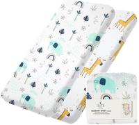 Lilly B. Coton Bio Gots, Pack Of 2 Drap Housse 50x90, Compatible Next2me, Snuzpod Et Tous Les Berceaux, Couffins Jusqu'à 90x55cm Lot De 2 Draps.