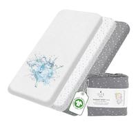 Lilly B. lot 2 Drap Housse Cododo GOTS coton bio + 1 alèse imperméable 55x90 Next2me pour berceaux cododo, paniers, matelas à langer et universel jusqu'à 55x90cm Next2me, kinderkraft, Halo, safety 1st