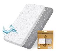 Lilly B. Lot de Pack of 2 Draps House Cododo imperméables en Coton Biologique GOTS 2en, utilisés à la Place du protège-Matelas, compatibles avec Berceau bébé, Snuzpod et Tous Les Lits de Chevet.