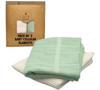 Lilly Belly Couverture Bébé 100% Coton Biologique - Confort Et Douceur pour Votre Petit | Couverture 100% Coton - 70 x 90 cm | Couverture Bebe Naissance