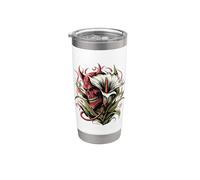 Lilly Demon Flower Demon Monster Horror Gothic Gobelet isotherme en acier inoxydable double paroi