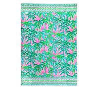 Lilly Pulitzer Grande Serviette de Piscine/Plage surdimensionnée, 101,6 x 177,8 cm, Rose/Vert, imprimé Palmier, Serviette en Tissu éponge pour Femme, Vue de Suite