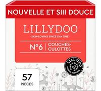 LILLYDOO - Couches-culottes Bébé, Taille 6 (13+ kg), Lot de 3 paquets (57 pièces), Ultra-Douces et Anti-fuites, sans Parfum et Lotion pour les peaux sensibles, Testées dermatologiquement
