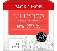 LILLYDOO - Couches-culottes Bébé Ultra Douces, Taille 6 (13+ kg), 114 pcs