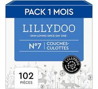LILLYDOO - Couches-culottes Bébé Ultra Douces, Taille 7 (15+ kg), 102 pcs