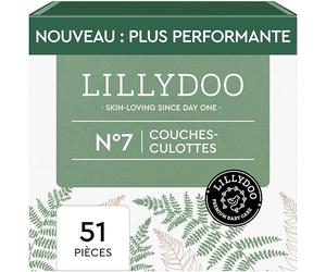 LILLYDOO - Couches-Culottes Bébé Ultra Douces, Taille 7 (15+kg) 51 pcs