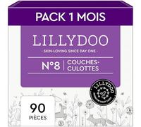LILLYDOO - Couches-culottes Bébé Ultra Douces, Taille 8 (17+ kg), 90 pcs