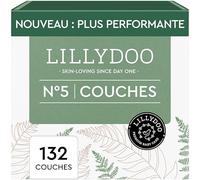 LILLYDOO green - Couches Bébé Respectueuses de l'Environnement, Taille 5 (11+ kg), Box mensuelle (132 pièces), Protection Anti-fuites, Sans Chlore, ni Parfum ni Lotion pour les Peaux Sensibles