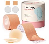 Lillypads® Premium Boob Tape - L’ORIGINAL - Remonte Seins Adhésif - Bande Adhésive Poitrine - Coussinets Mamelons - Soutien-Gorge Adhésif - Soutien-Gorge Dos Nu - Soutien-Gorge Sans Bretelles - Soutie