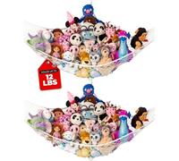 Lilly's Love Lot de 2 grands rangements en peluche pour animaux en peluche (blanc)