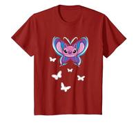 Lilo And Stitch Angel Heart T-Shirt, Enfant, Canneberge, 4 ans