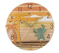 Lilo and Stitch Horloge Murale en métal, doré, Taille Unique