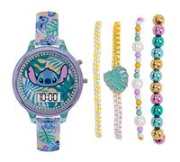 Lilo and Stitch Filles Numérique Quartz Montre avec Bracelet en Silicone LAS40001ARG