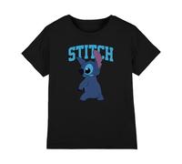 Lilo and Stitch T-Shirt Unisexe Classique pour Enfant, Noir, 12-13 Ans