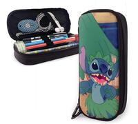 Lilo And Stitch Trousse À Crayons Double Fermeture Éclair Grande Capacité Pour Fournitures Scolaires, Cosmétiques, Documents Essentiels De La Vie Quotidienne