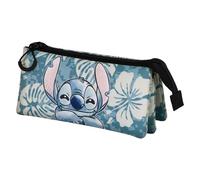 Disney Trousse Lilo et Stitch Aloha Triple Fan 2.0 Bleu Taille Unique